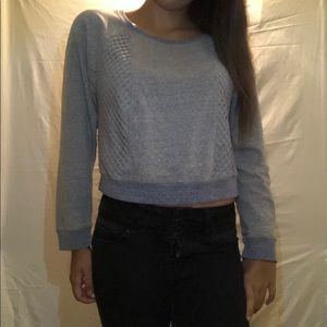 Gray athletic sweater